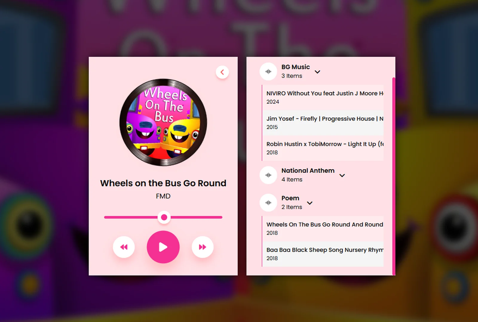Music Player Menu