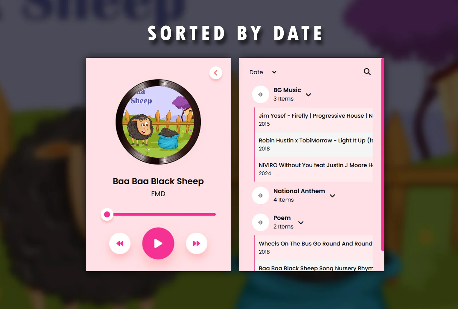 Music Player Sorting Algorithm